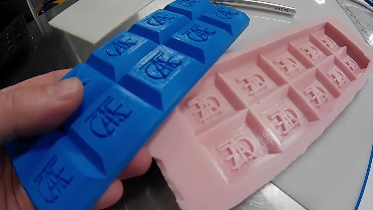 Chocolate bar 3D print to Food Safe mold