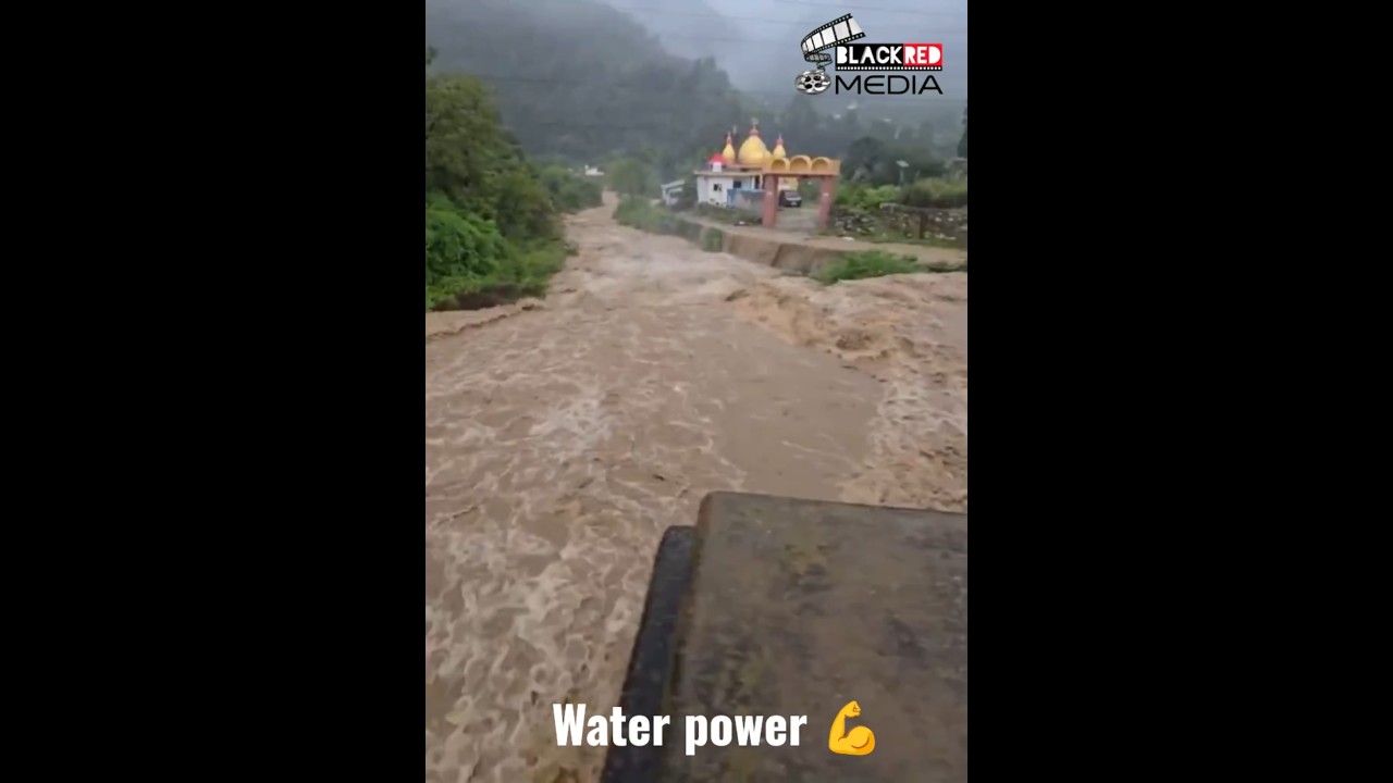 The Terrifying Power of Rushing Floodwater! 😱🌊 Nothing Can Stop It! #Shorts