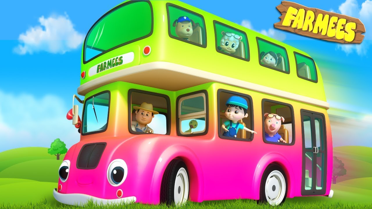 Wheels On The Bus | Kids Cartoon & Rhymes by Farmees