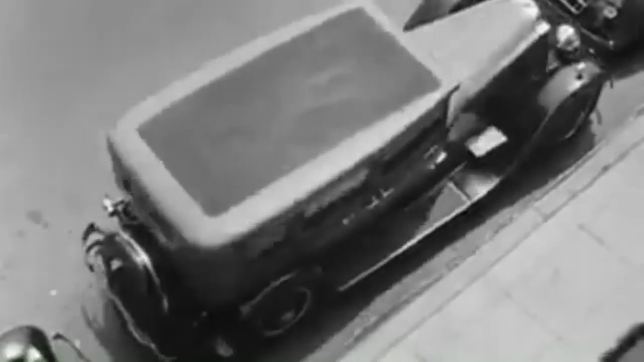 Auto einparken damals - Parkplatzproblem gel&ouml;st vor &uuml;ber 80 Jahren