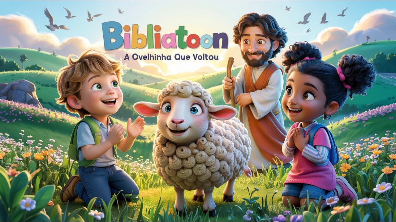 A Ovelhinha Que Voltou 🐑 M&uacute;sica Gospel Infantil - BIBLIATOON