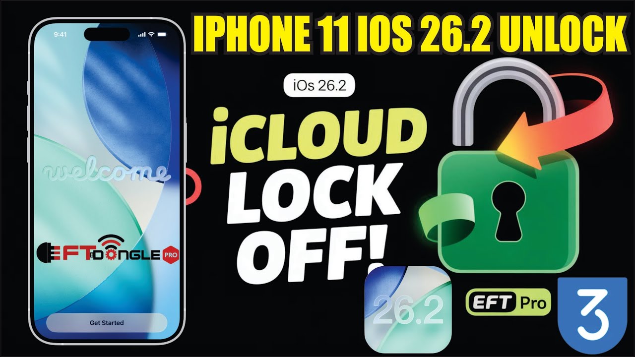 iOS 26.2 iCloud Bypass 🔥 EFT Pro Free Activation Lock Removal | A12&ndash;A17 iPhone 2026
