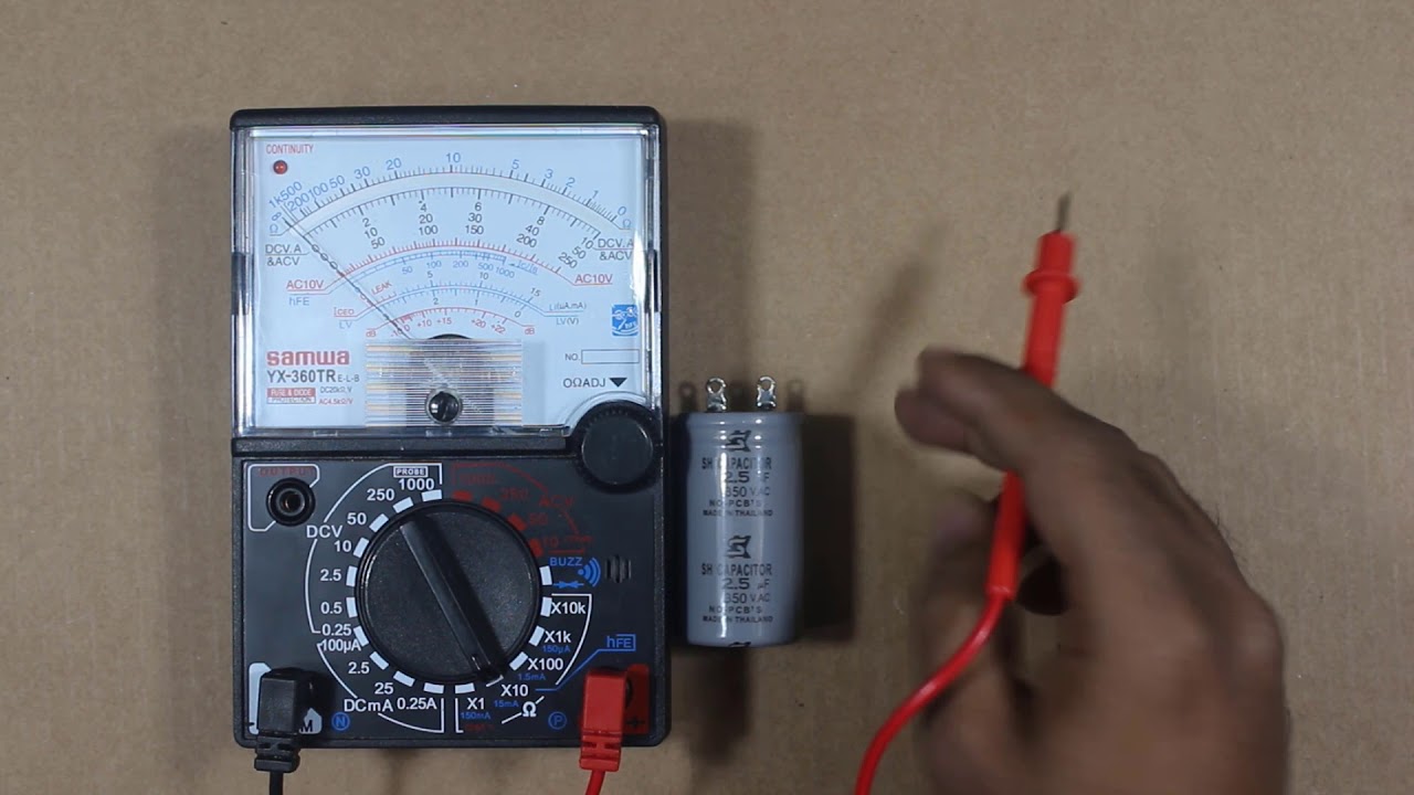 Test a capacitor with analog multi meter/অ্যানালগ মাল্টিমিটার দ্বারা ক্যাপাসিটর পরিক্ষা (Job-3)