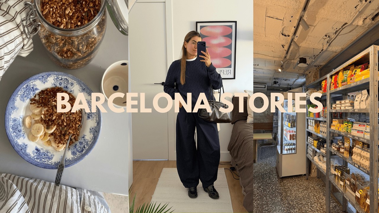 Vlog: 48 horas en Barcelona, con deporte, citas conmigo misma, amigos y recetas 📷🍵📔