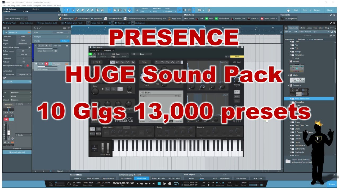 YYBY | Studio One 5 | Stock Presence VST | Huge Sample Packs