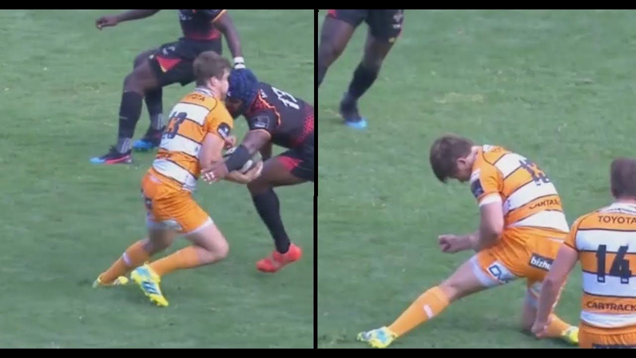Janse van Rensburg KO head clash. [Cheetahs vs Kings '19]