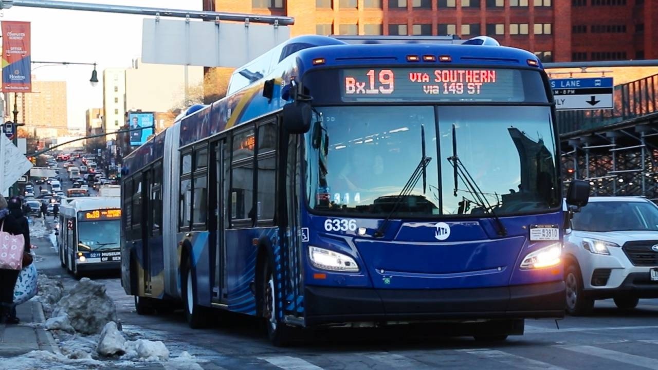 NYCT Bus: 2025 New Flyer XD60 #6336 on the Bx19 along 149th Street and 145th Street