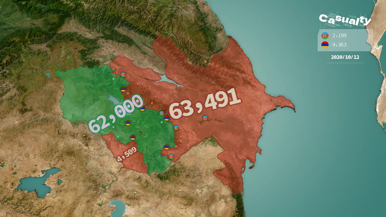 2020 Nagorno-Karabakh War Using Google Map