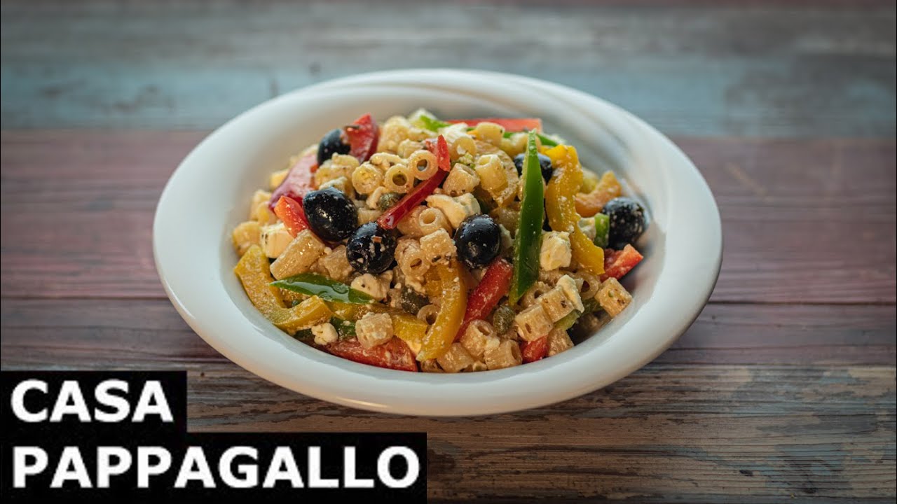 Insalata fredda di pasta con peperoni e feta S3 - P124