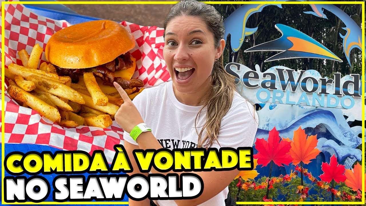 COMIDA LIBERADA NO SEAWORLD DE ORLANDO - ENTENDA O PLANO DE ALIMENTAÇÃO