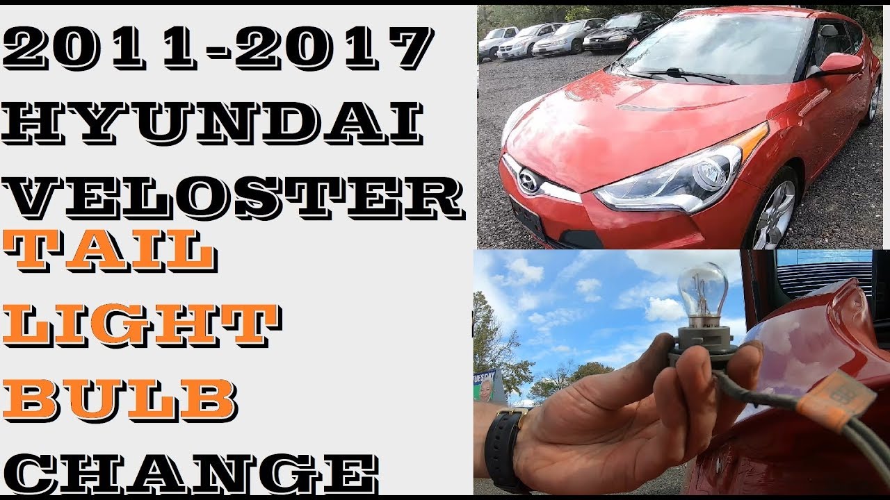 Как заменить лампы в задних фонарях Hyundai Veloster 2011-2017