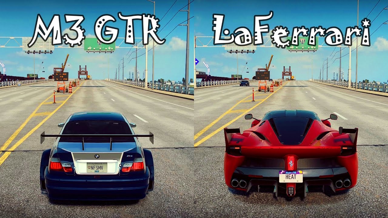 NFS Heat: BMW M3 GTR vs Ferrari LaFerrari - Drag Race