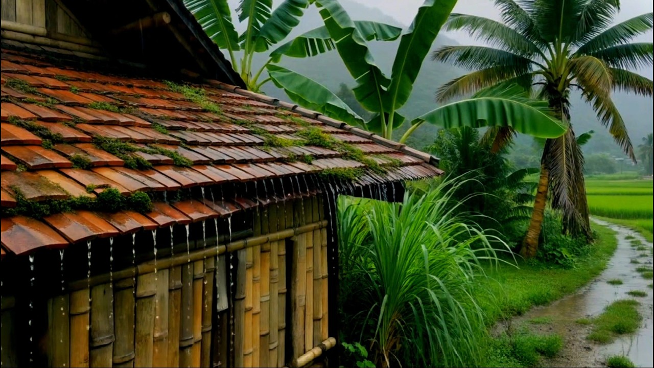Natural Rain Sounds in the Countryside for Relaxation • Nature Sounds • Sleep Aid