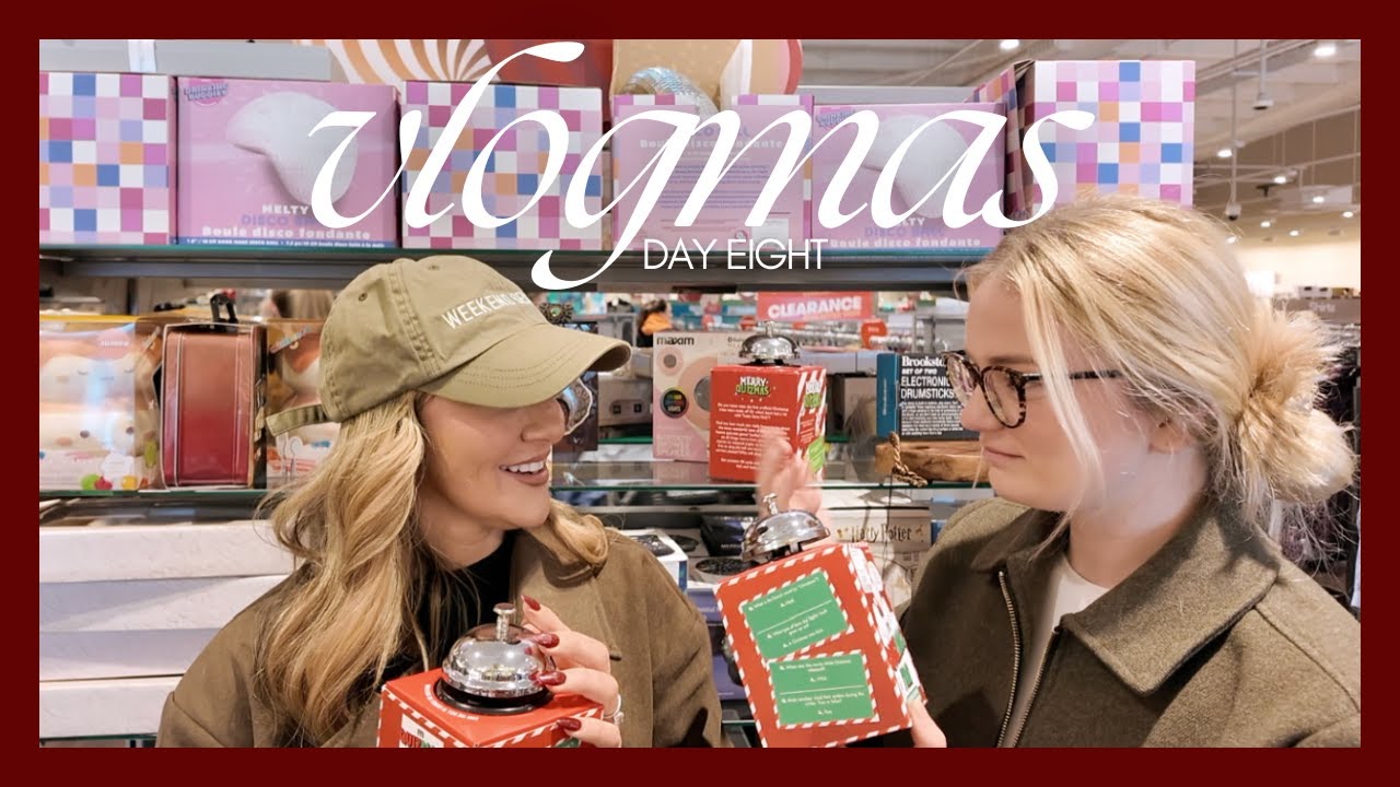 VLOGMAS 8: Christmas shopping in Tkmaxx, girls night + TKmaxx haul