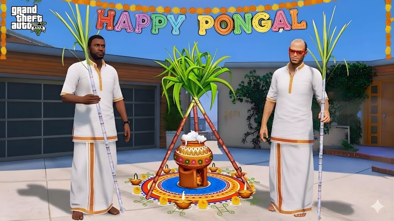 Franklin and Friends Celebrating PONGAL 2026 in GTA 5