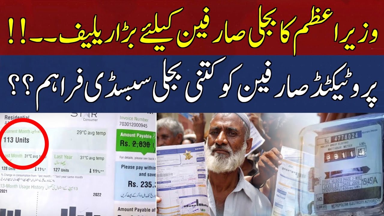 Good News For 'Protected' Electricity Consumers..!! How much Subsidy is Provided to them? | HUM News