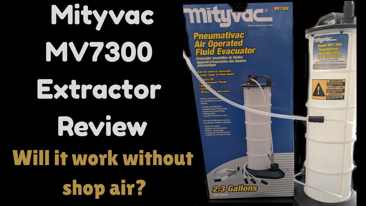 Mityvac Pneumatic MV7300 Review | Fluid Extractor Test – Will It Work Without Shop Air?