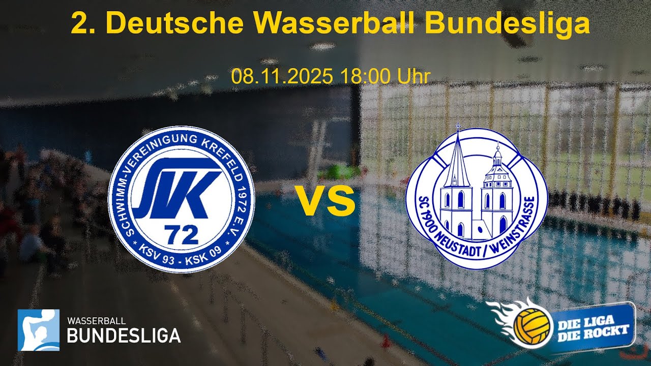 SV Krefeld 72 - SC Neustadt/Weinstra&szlig;e - Spieltag 3 - 2. Wasserball Bundesliga 25/26