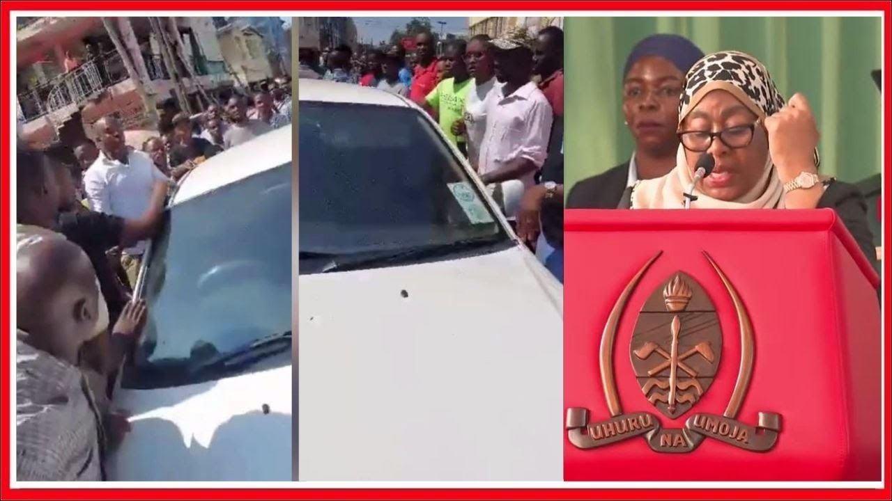 RAIS SAMIA AMEIONA VIDEO ya WANANCHI MWANZA WAKIWAZUIA POLISI KUONDOKA na MTU WALIYEMKAMATA...