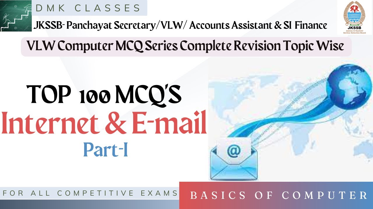 internet and email mcq || Top 100 internet and email mcq || jkssb || vlw || competitive exams ||