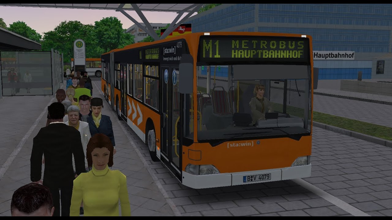 OMSI 2. Map Winsenburg, Route M1, Mercedes-Benz O530 Citaro G. Part 1