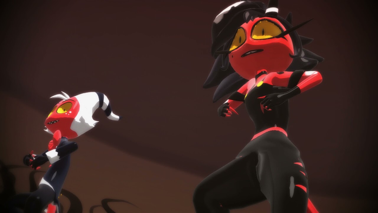 Helluva Boss MMD - Timber || Millie & Moxxie