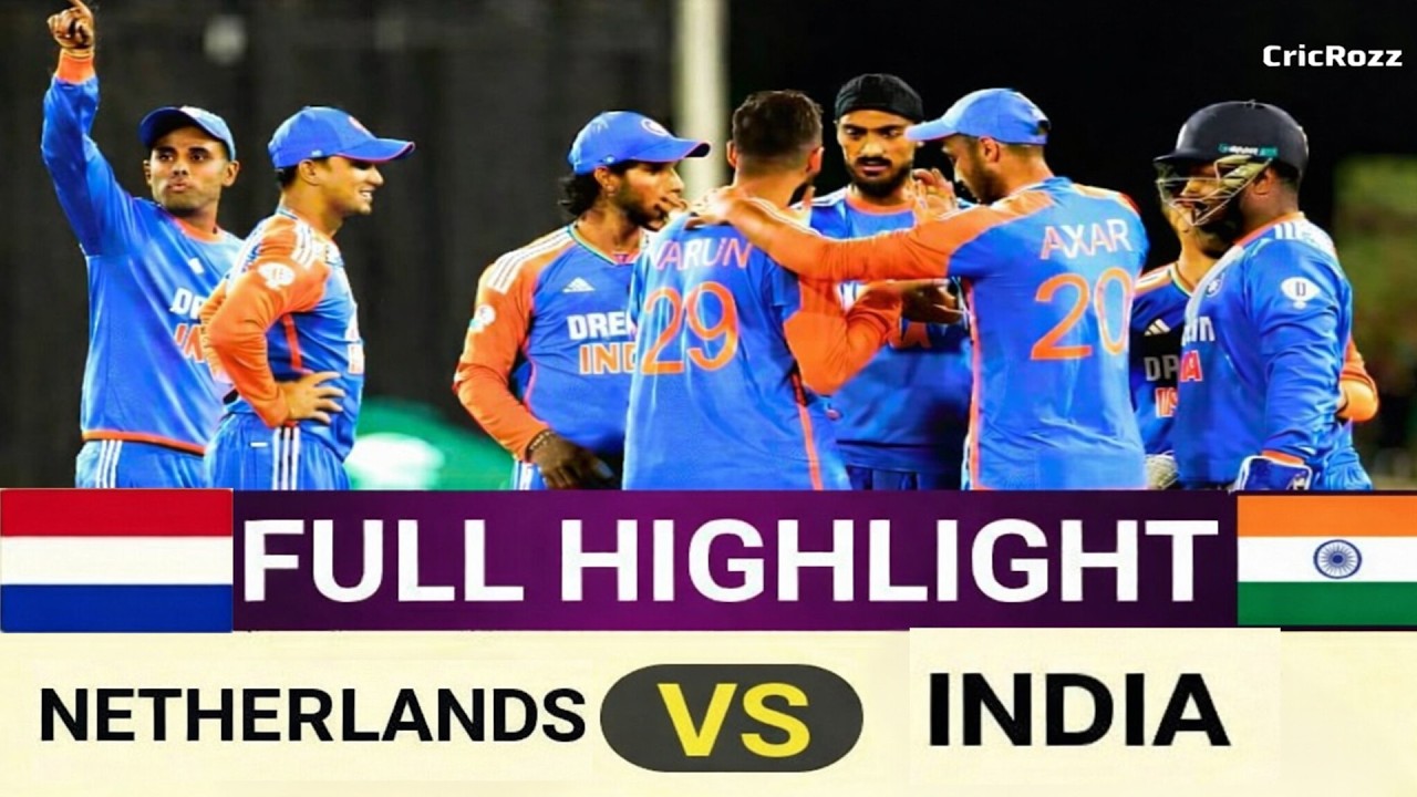 India vs Netherlands T20 World Cup Match Highlights | IND vs NED Highlights #indvsned #nedvsind