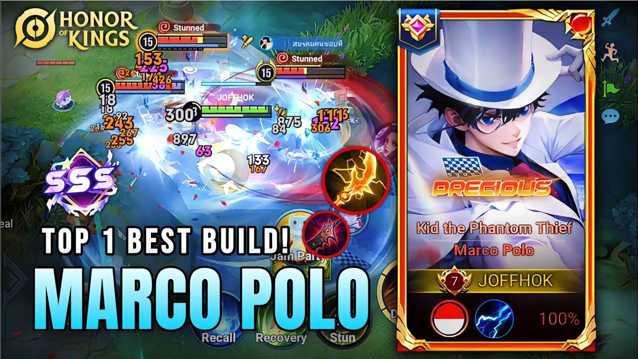 20 Kills! Marco Polo's Unreal True Damage in Honor of Kings | Top 1 Best Build!