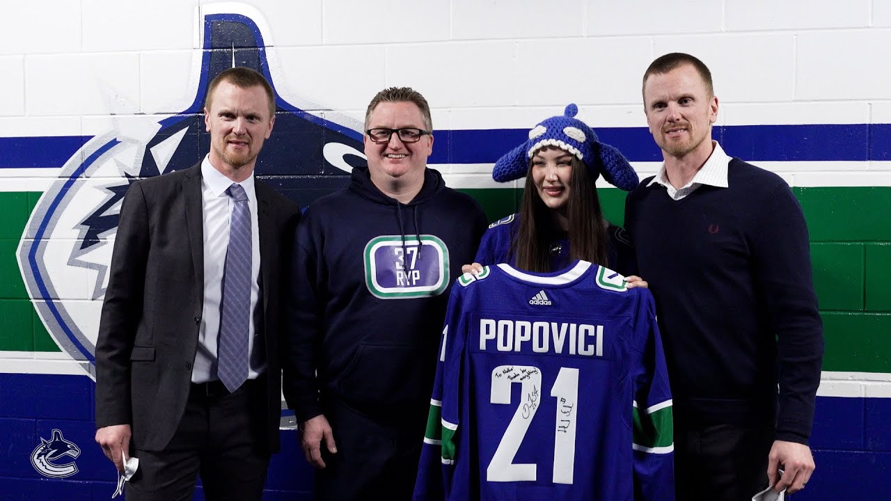 Nadia Popovici Gets Gift From Sedin Twins