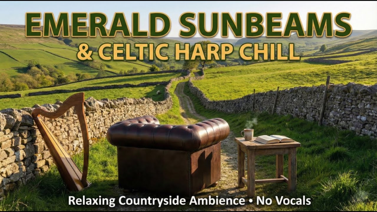Emerald Sunbeams 🌿 Pure Celtic Harp & Irish Chillout