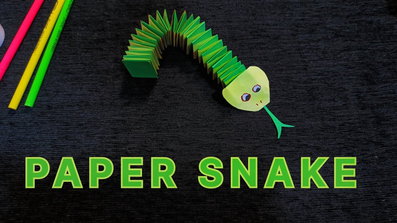 Paper Snake Craft: Easy DIY Crafting for Kids-Paper craft | art and craft-C.A.T Craft Corner