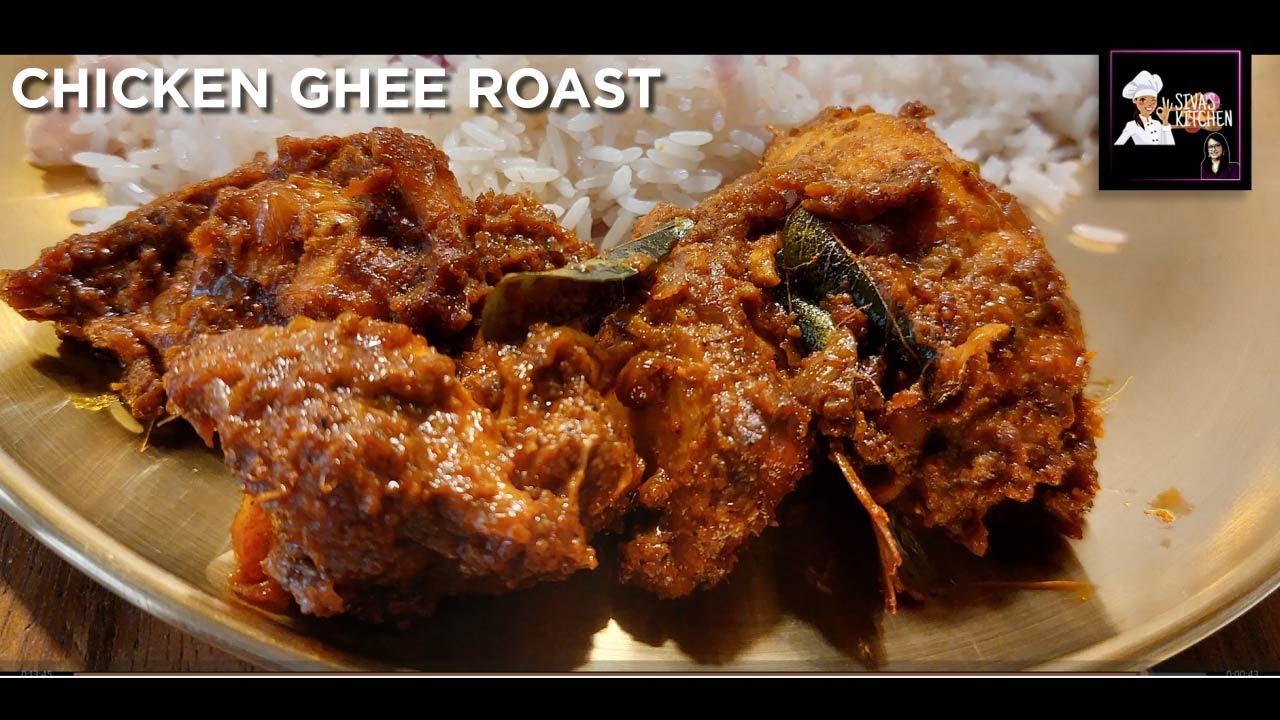 Chicken ghee roast and nasi lemak combo