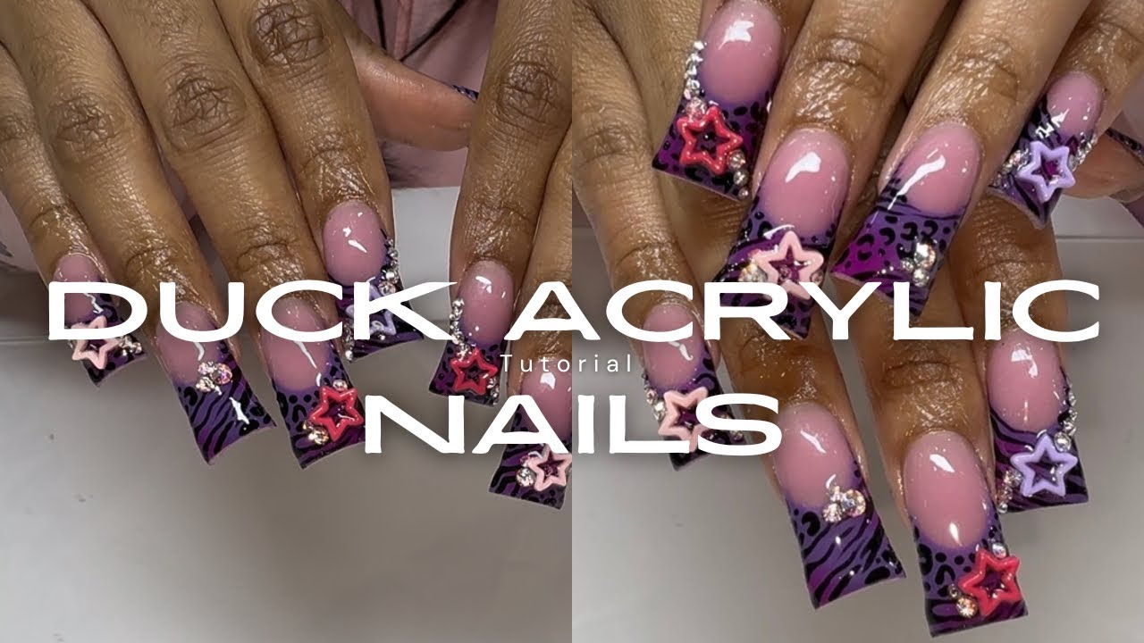 ACRYLIC DUCK NAILS! & SOAK OFF!!