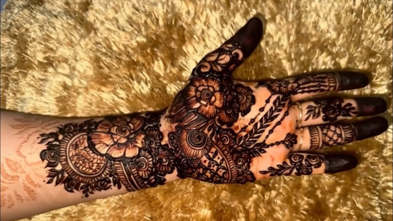 Floral mehindi design for beautiful events n party 🥳💕🦋like n subscribe #mehrajkhan #mehndi 