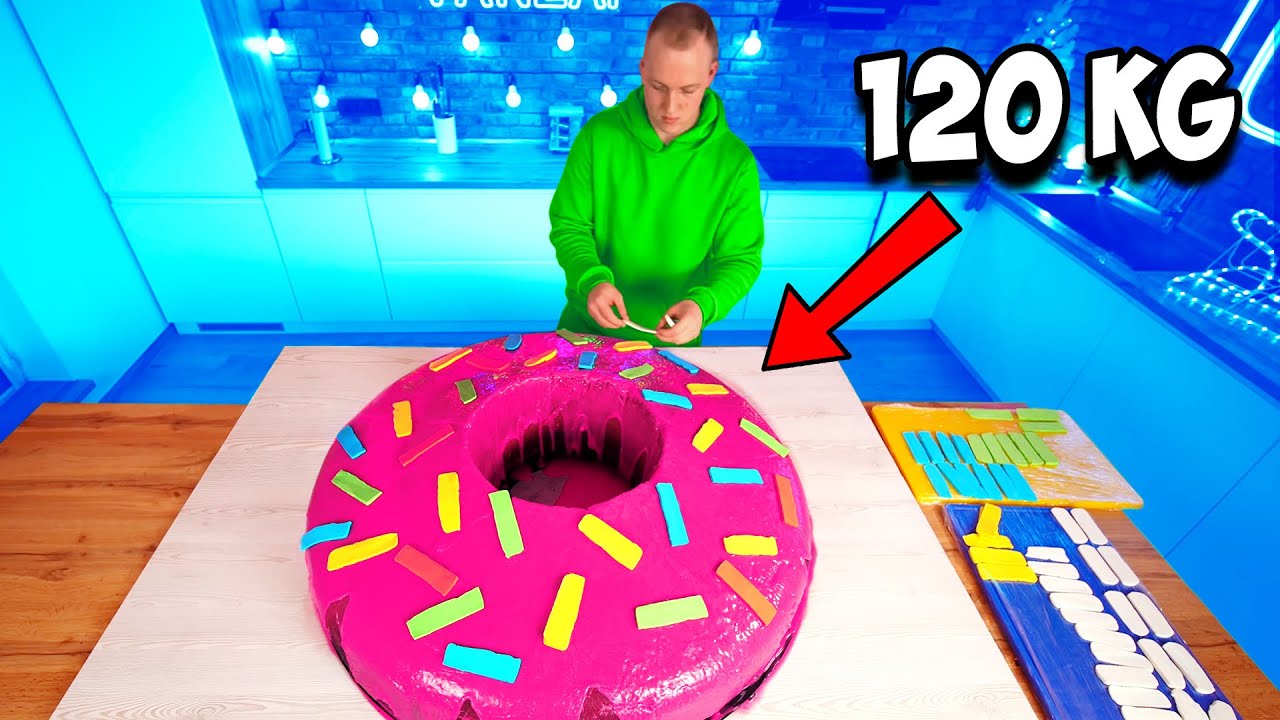 Ich habe einen gigantischen Donut (rund 120 kg) zubereitet von VANZAI