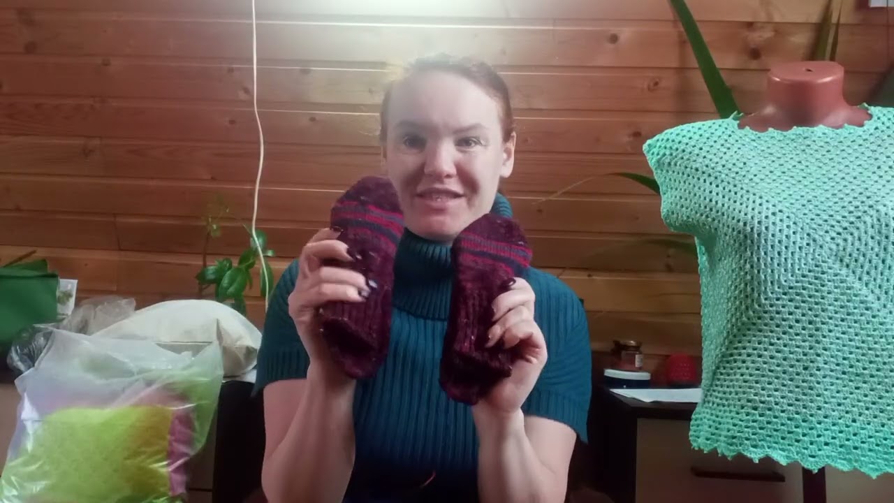 Влог вязальный🧶6/2026 Готовые работы,посылка от Оли❤