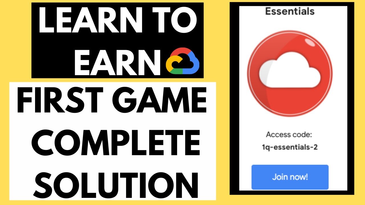 Learn To Earn Cloud Challenge Essentials Solutions|Learn To Earn Google Cloud Challenge #googlecloud