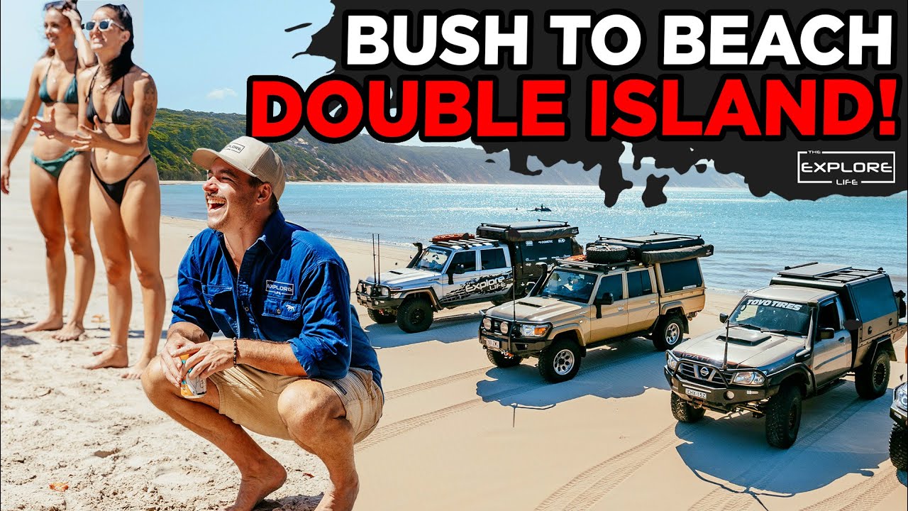 WE FOUND A HIDDEN LAKE AT DOUBLE ISLAND! HUGE 4WD MEET!