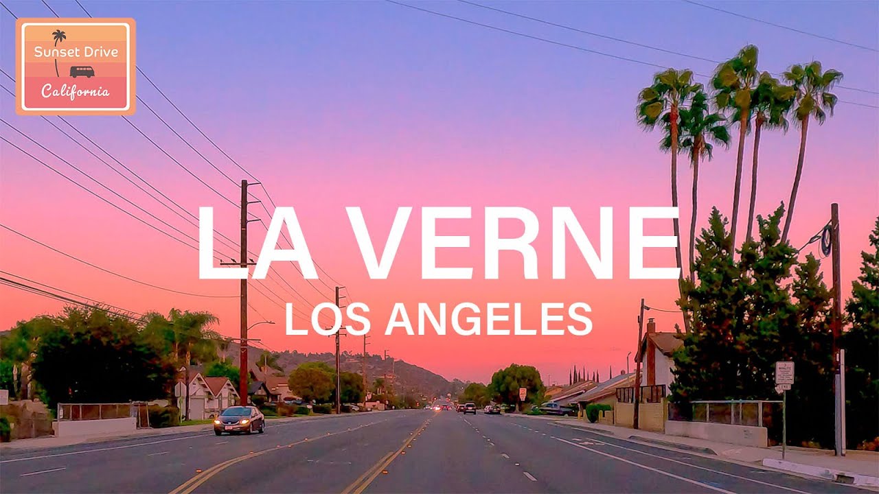 La Verne California - Driving at Sunset - Route 66 Los Angeles | Relaxing Immersive | HDR 60fps