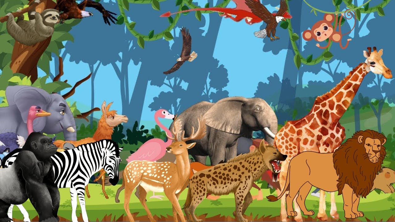 Safari Animals | ABC Animal Sounds Song | Learn Alphabet with Animals for Kids 15TH2925