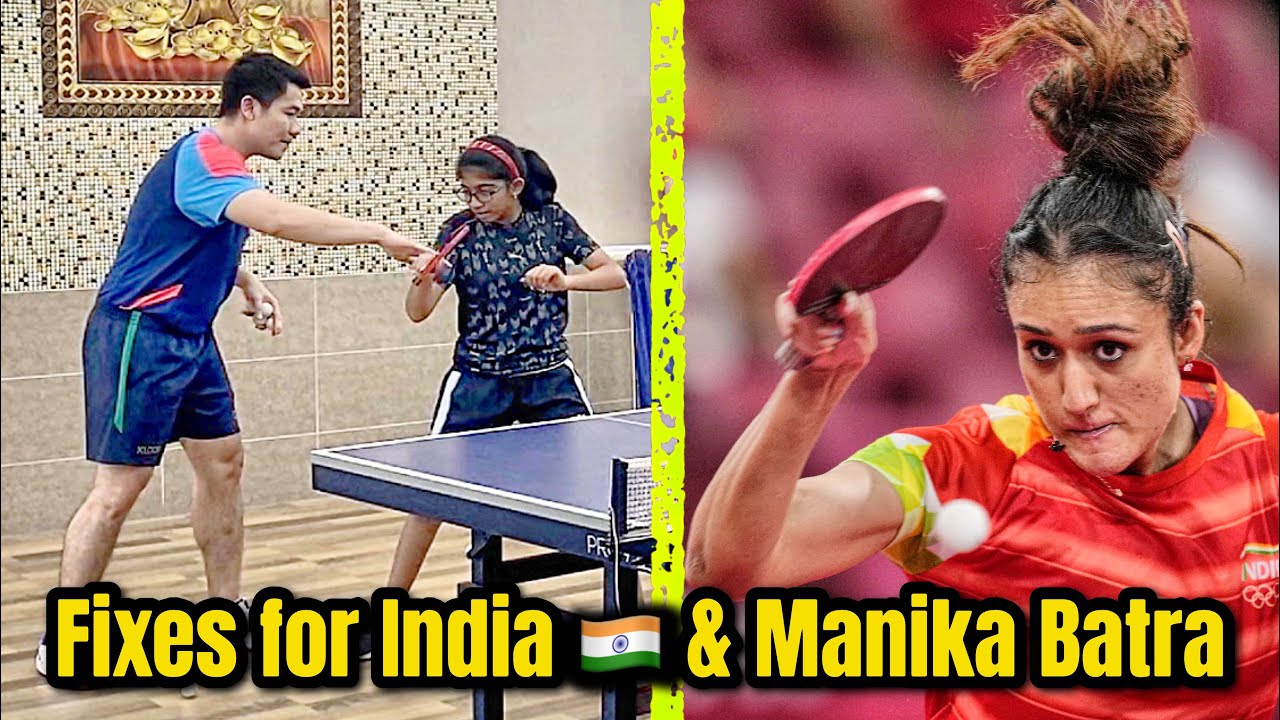How to fix Forehand Topspin technique of Manika Batra and Indian 🇮🇳 professional athlete