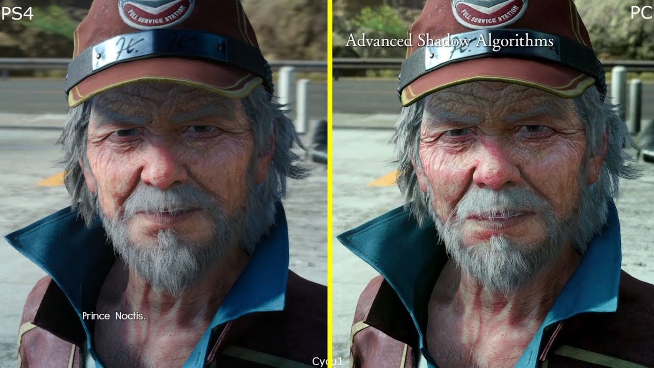 Final Fantasy XV PS4 Pro vs PC 4K Graphics Comparison