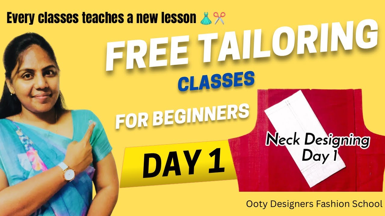 Class 1-Free Tailoring Tutorial |Neck Designing Ideas
