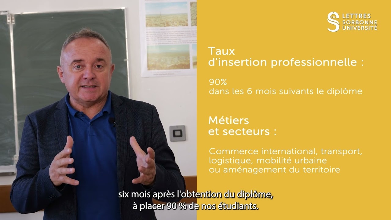 Master Géographie (GAED)   Parcours Transport, mobilités, réseaux : Data Supply Chain - (ISTELI)