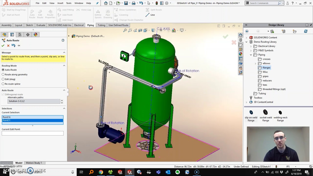 Automatic Pipe Routing