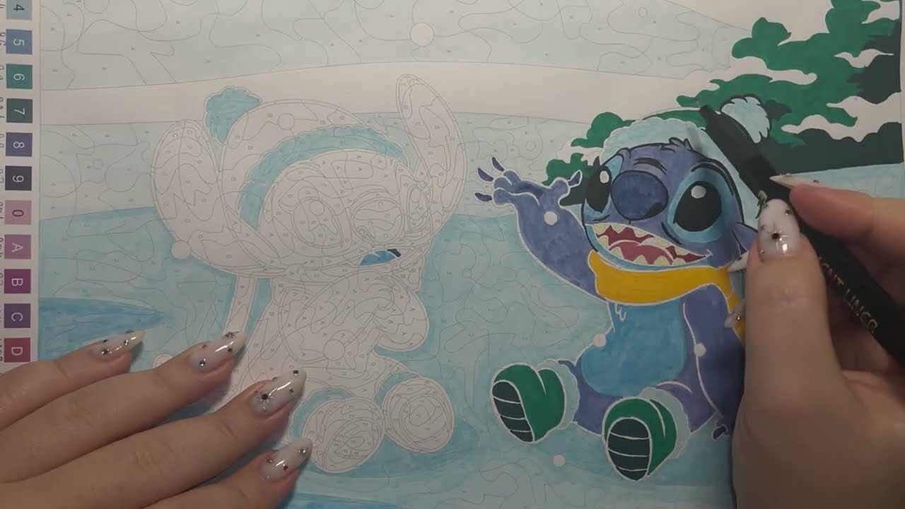 🎨🖌️  Hachette Disney coloring book & Languo Acrylic Markers | Page 20   - Lilo & Stitch