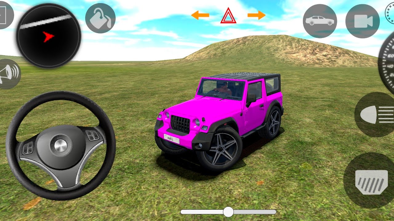 Modified Mahindra Thar😈Games:Indian pink Thar (Gadi Wala Games) Car Game Android Game - #2025