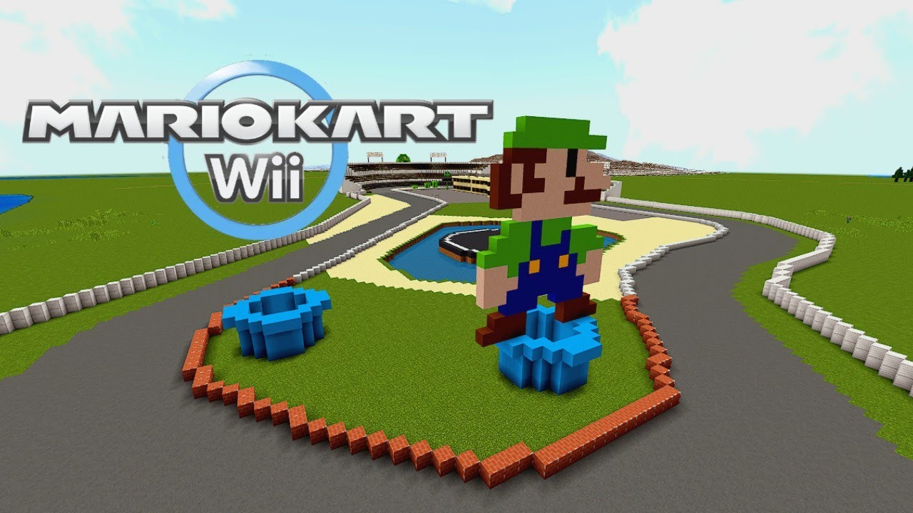 Minecraft: Mario Kart Wii Luigi Circuit