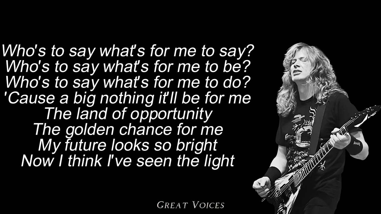 Tornado Of Souls - MEGADETH (Isolated Vocals + Lyrics)