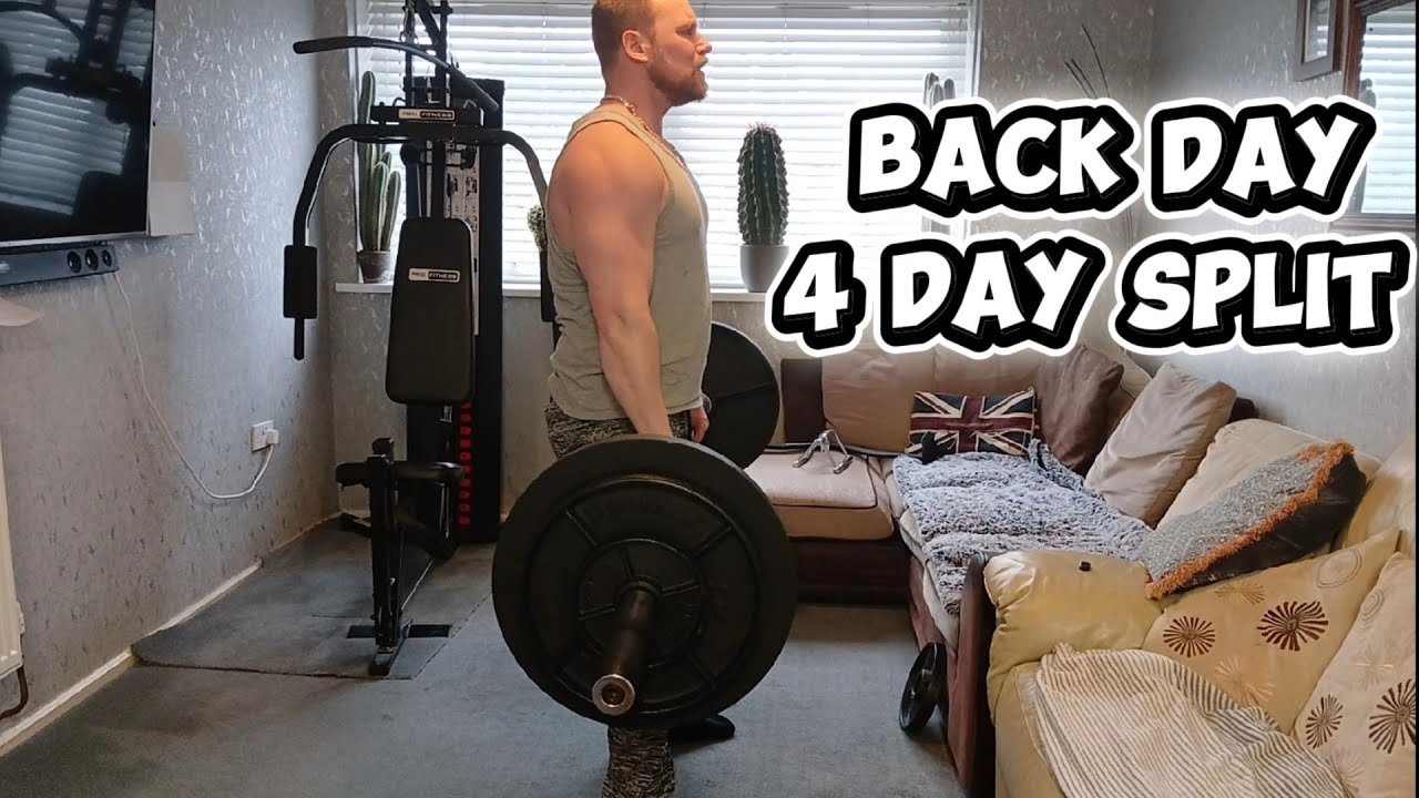 Back Workout 4 Day Split 💪 NATURAL BODYBUILDING 